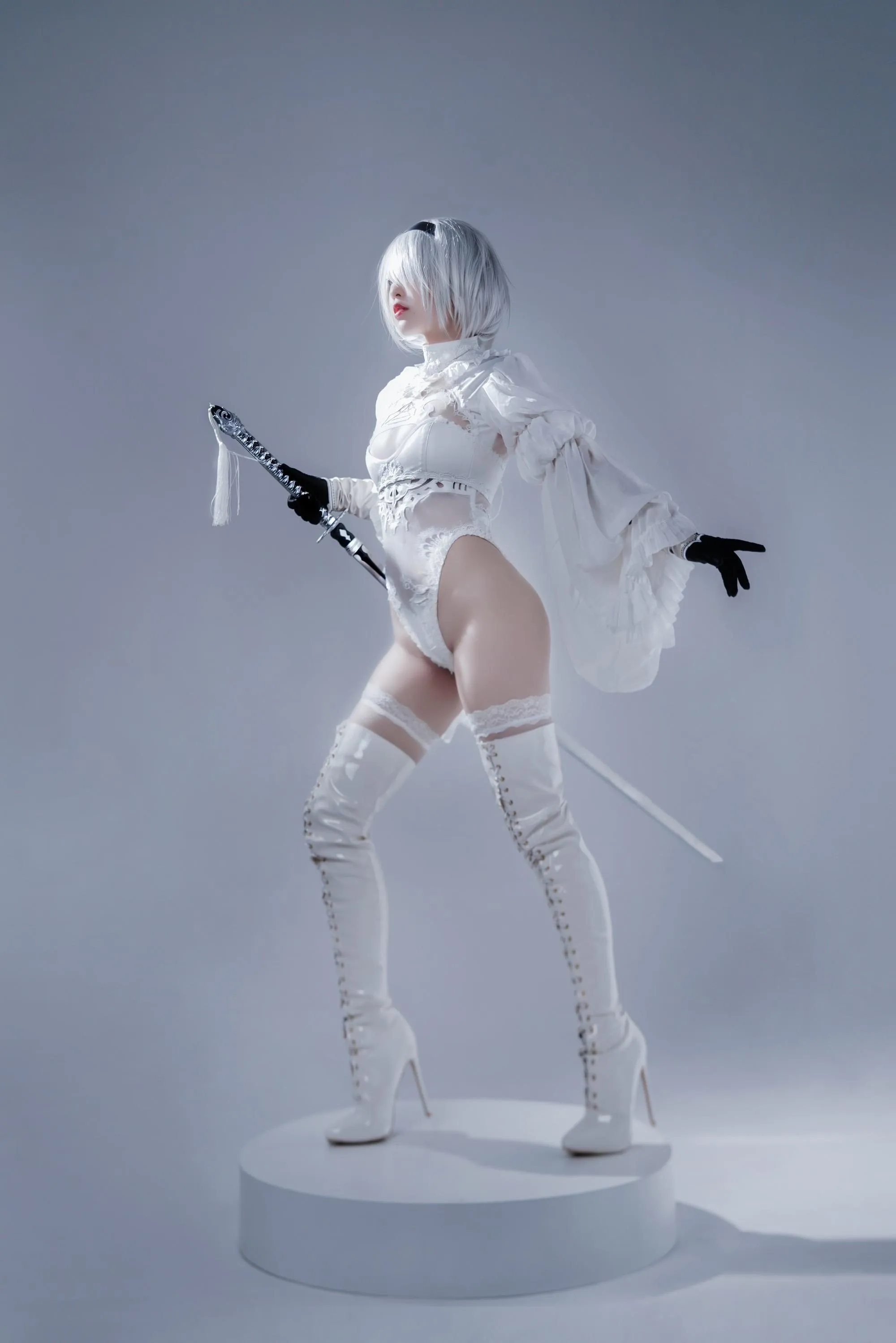 半半子 – NO.55 Automataヨルハ二号B型 白いドレス [51P]插图9
